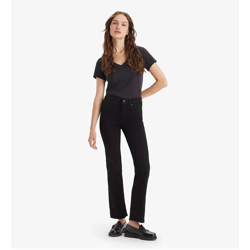 Levi's 314 Shaping Straight Soft Black Jeans image number 2